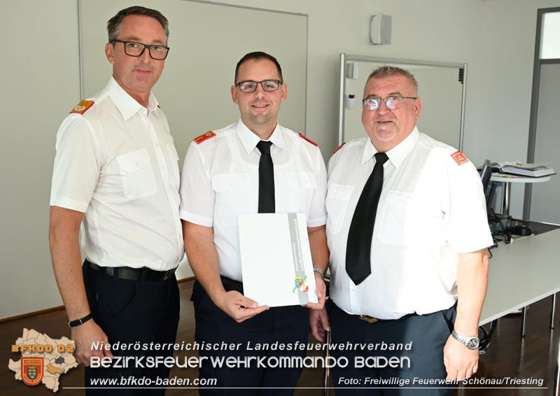 20221112 Ernnenung zum Gruppenkommandant Stv. der N Feuerwehrstreife  Foto: FF Schnau/Triesting