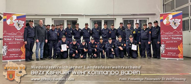 Ausbildungsprüfung „Technischer Einsatz" in Bronze, Silber und Gold erfolgreich abgelegt Foto: FF St.Veit/Triesting Ausbildungsprüfung „Technischer Einsatz" in Bronze, Silber und Gold erfolgreich abgelegt Foto: FF St.Veit/Triesting