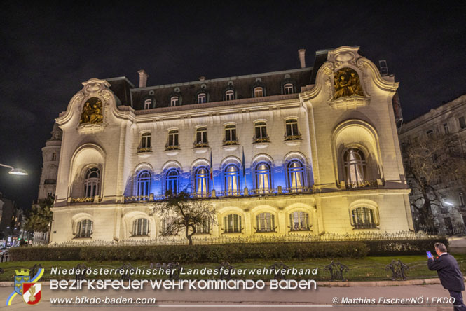 20230118 NÖ Waldbrandbekämpfer zu Gast in der Französischen Botschaft  Foto: Matthias Fischer NÖ LFV