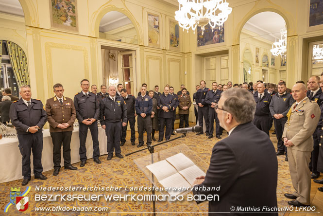 20230118 NÖ Waldbrandbekämpfer zu Gast in der Französischen Botschaft  Foto: Matthias Fischer NÖ LFV