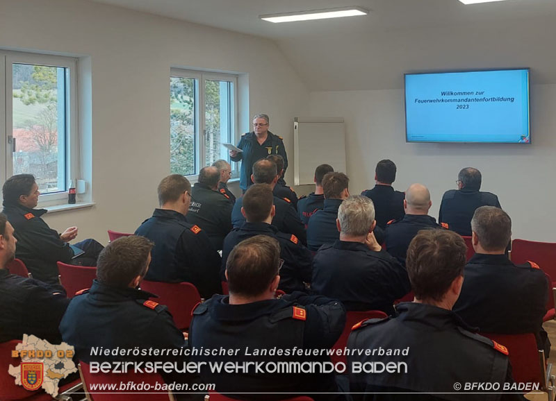 Feuerwehr-Kommandanten Fortbildung 2023 in Hernstein