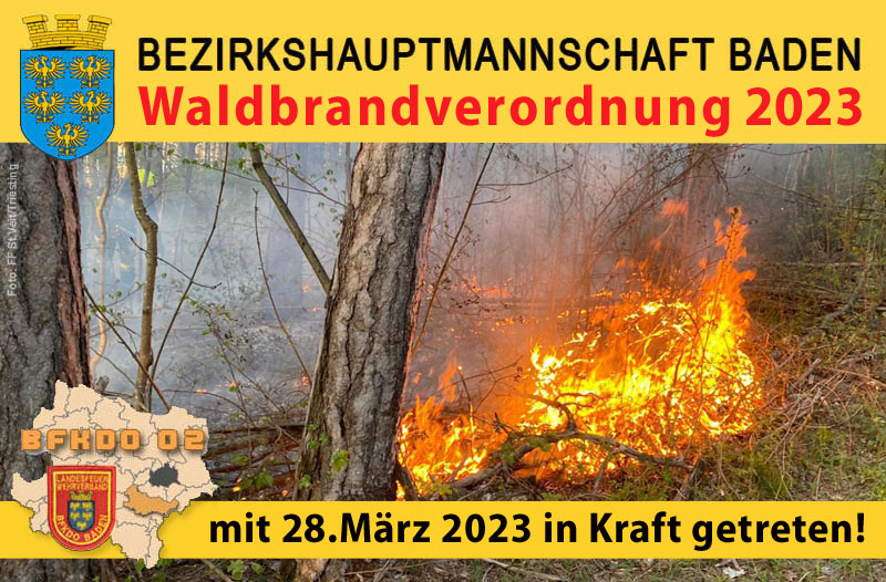 Waldbrandverordnung 2023 Bezirk BADEN