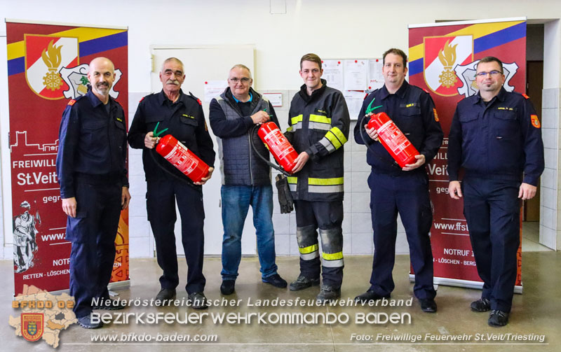 Feuerlscherspende fr couragierte Ersthelfer