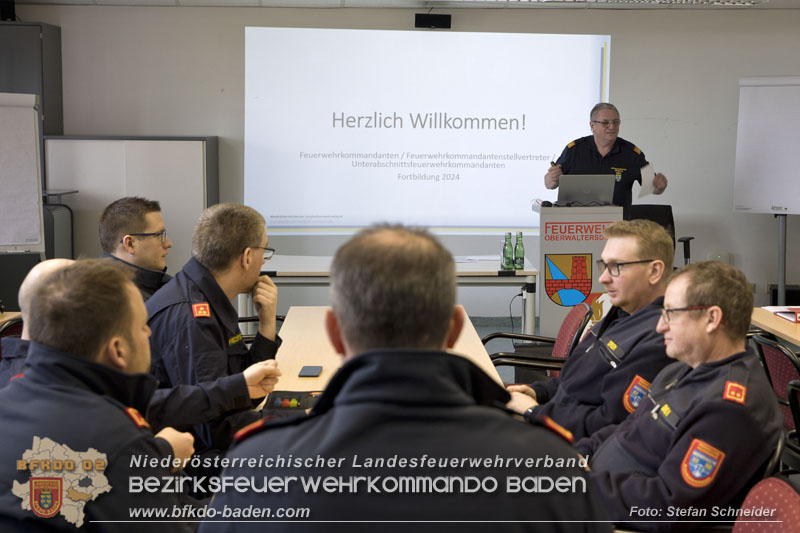 20240224 Feuerwehrkommandanten-Fortbildung in Oberwaltersdorf   Foto: Stefan Schneider BFKDO BADEN