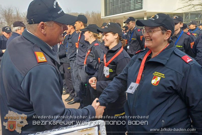 24. Bewerb um das N Feuerwehr-Funkleistungsabzeichen 2024 - Teilnehmer aus dem Bezirk BADEN