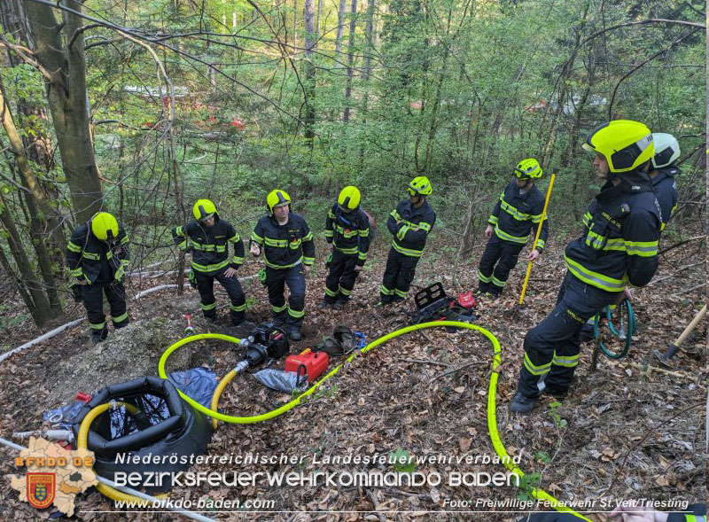 20240413 Zweite bung der Waldbrandgruppe Abschnitt Pottenstein  Foto: Michael Zehetner / Freiwillige Feuerwehr St.Veit a.d.Triesting