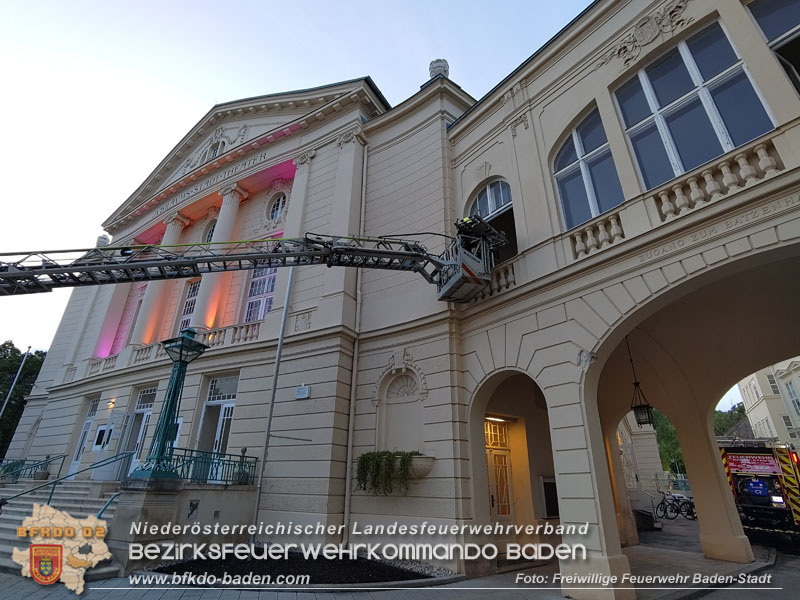 20240417_Abschnittsbung - Erdbeben lst Brand im Badener Stadttheater aus  Foto: Fritz Beichbuchner FF Baden-Stadt
