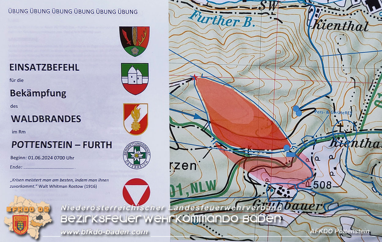 Abschnittsübung „Waldbrand" 2024 Abschnittsübung „Waldbrand" 2024