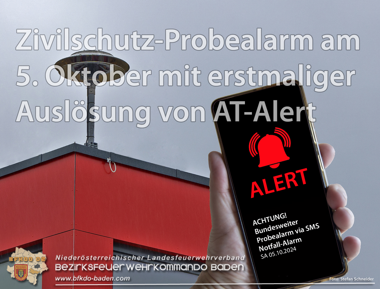 Zivilschutz-Probealarm am 5. Oktober mit erstmaliger Ausl�sung von AT-Alert
