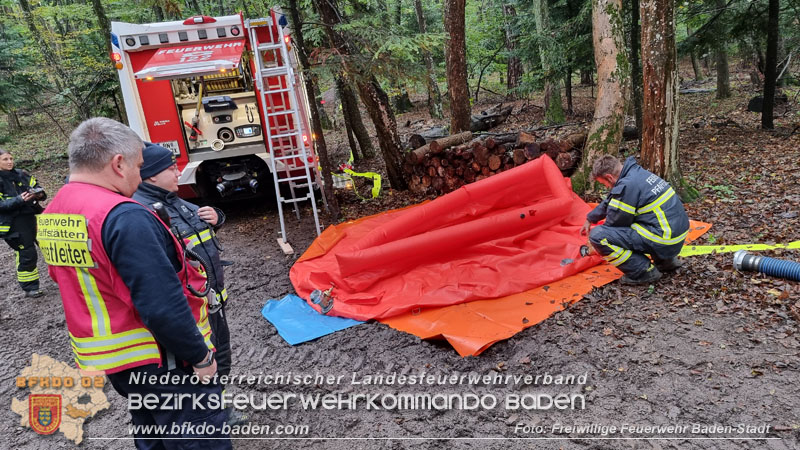 20241005_Abschnittsfeuerwehr�bung in Pfaffst�tten Waldgebiet Rund um die Rudolf Prokschh�tte  Foto: Stefan Schneider FF Baden-Stadt