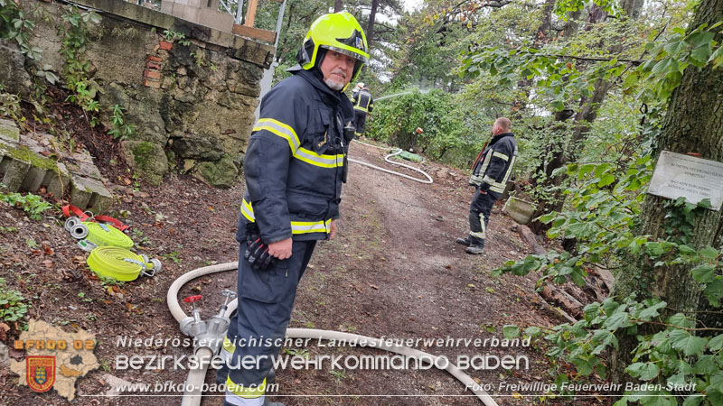 20241005_Abschnittsfeuerwehr�bung in Pfaffst�tten Waldgebiet Rund um die Rudolf Prokschh�tte  Foto: Stefan Schneider FF Baden-Stadt