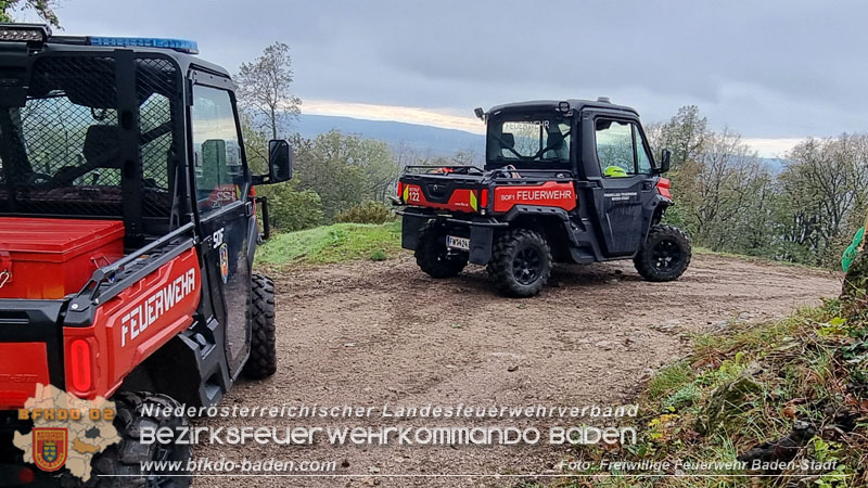 20241005_Abschnittsfeuerwehr�bung in Pfaffst�tten Waldgebiet Rund um die Rudolf Prokschh�tte  Foto: Stefan Schneider FF Baden-Stadt