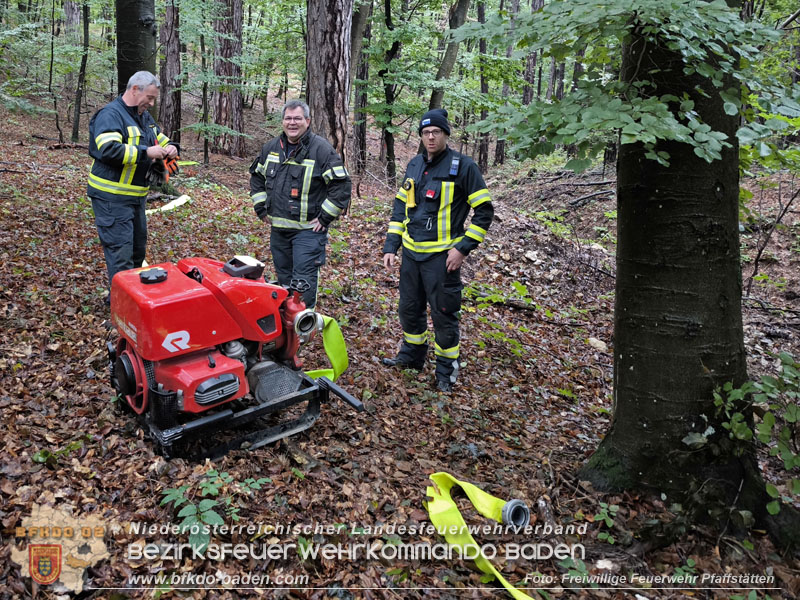 20241005_Abschnittsfeuerwehr�bung in Pfaffst�tten Waldgebiet Rund um die Rudolf Prokschh�tte  Foto: Melanie Raimann FF Pfaffst�tten