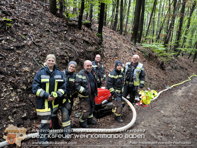 20241005_Abschnittsfeuerwehr�bung in Pfaffst�tten Waldgebiet Rund um die Rudolf Prokschh�tte  Foto: Melanie Raimann FF Pfaffst�tten