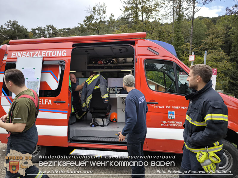 20241005_Abschnittsfeuerwehr�bung in Pfaffst�tten Waldgebiet Rund um die Rudolf Prokschh�tte  Foto: Melanie Raimann FF Pfaffst�tten