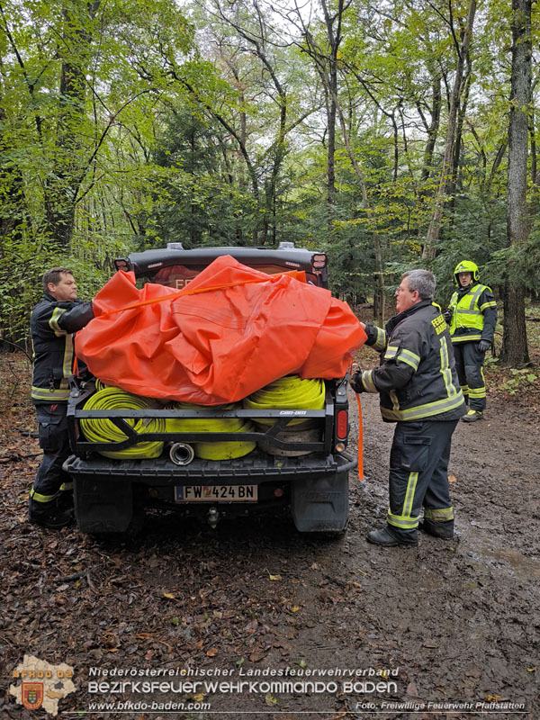 20241005_Abschnittsfeuerwehr�bung in Pfaffst�tten Waldgebiet Rund um die Rudolf Prokschh�tte  Foto: Melanie Raimann FF Pfaffst�tten