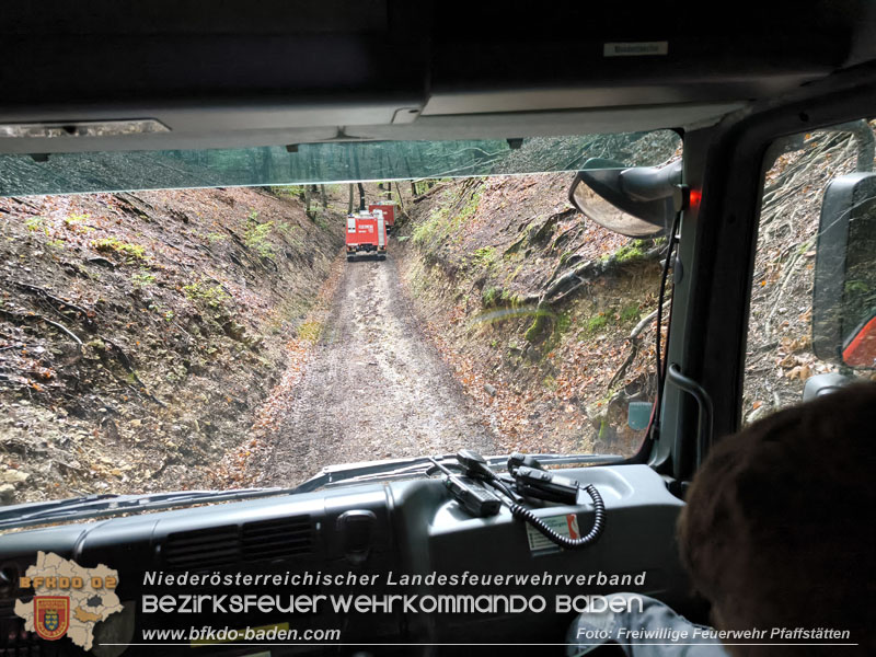20241005_Abschnittsfeuerwehr�bung in Pfaffst�tten Waldgebiet Rund um die Rudolf Prokschh�tte  Foto: Melanie Raimann FF Pfaffst�tten