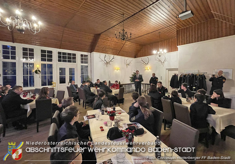 20241214 Weihnachtsfeier der drei Badener Feuerwehrjugendgruppen am Rudolfshof und diesmal sogar mit besondern Ehrengäste Foto: Christoph Hinterberger FF Baden-Stadt 20241214 Weihnachtsfeier der drei Badener Feuerwehrjugendgruppen am Rudolfshof und diesmal sogar mit besondern Ehrengäste Foto: Christoph Hinterberger FF Baden-Stadt