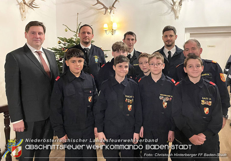 20241214 Weihnachtsfeier der drei Badener Feuerwehrjugendgruppen am Rudolfshof mit Auszeichnungen Foto: Christoph Hinterberger FF Baden-Stadt 20241214 Weihnachtsfeier der drei Badener Feuerwehrjugendgruppen am Rudolfshof mit Auszeichnungen Foto: Christoph Hinterberger FF Baden-Stadt