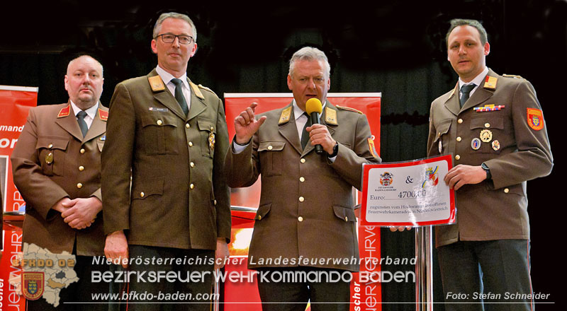 20250328_Spendenübergabe an den Unterstützungsfonds des NÖ LFV durch die FF Baden-Leesdorf Foto: Stefan Schneider BFKDO BADEN 20250328_Spendenübergabe an den Unterstützungsfonds des NÖ LFV durch die FF Baden-Leesdorf Foto: Stefan Schneider BFKDO BADEN