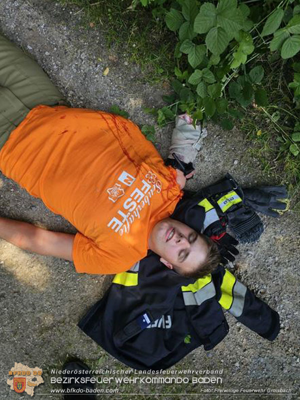 20250705_Realittsnahes Einsatztraining und Erste Hilfe Ausbildung Foto: FF Groisbach