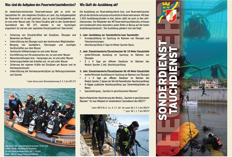 Tauchdienst des N LFV sucht neue Mitglieder  Foto: NLFV Redaktion Brand Aus