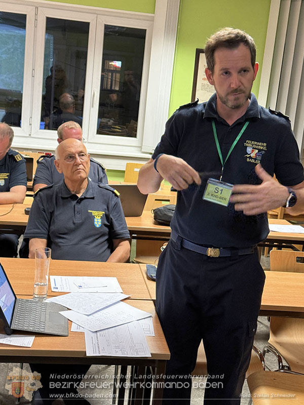 20250908_Stabsbung BFST - Erdbeben im Raum Baden Foto: Stefan Schneider BFST/S5 BFKDO BADEN
