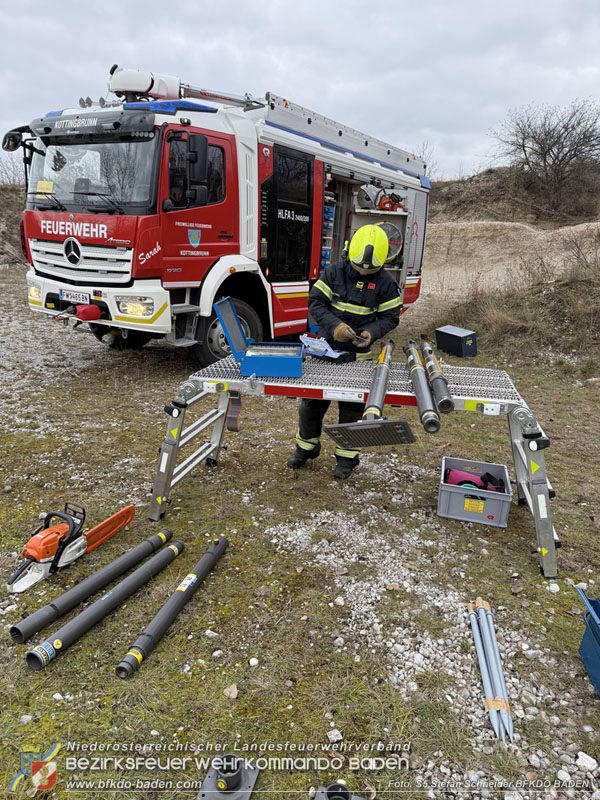 20251122_1. ZUG der 2. KHD Bereitschaft übt am Gelände des Tritolwerk  Foto: S5 Stefan Schneider BFKDO BADEN