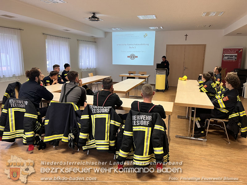Gemeinsame Atemschutzausbildung Stufe 3 im Unterabschnitt 1 Baden-Land
