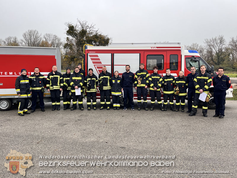 Gemeinsame Atemschutzausbildung Stufe 3 im Unterabschnitt 1 Baden-Land