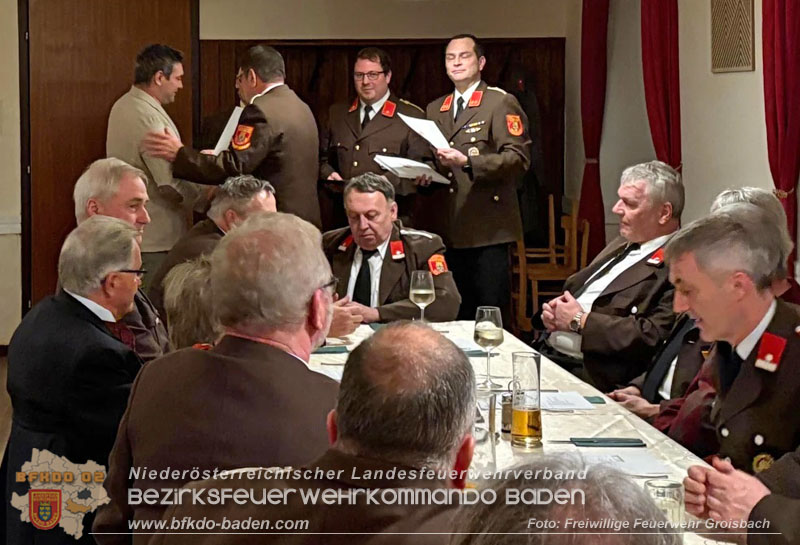 20260105_Mitgliederversammlung mit Wahl des Feuerwehrkommandos bei der FF Groisbach Foto: FF Groisbach