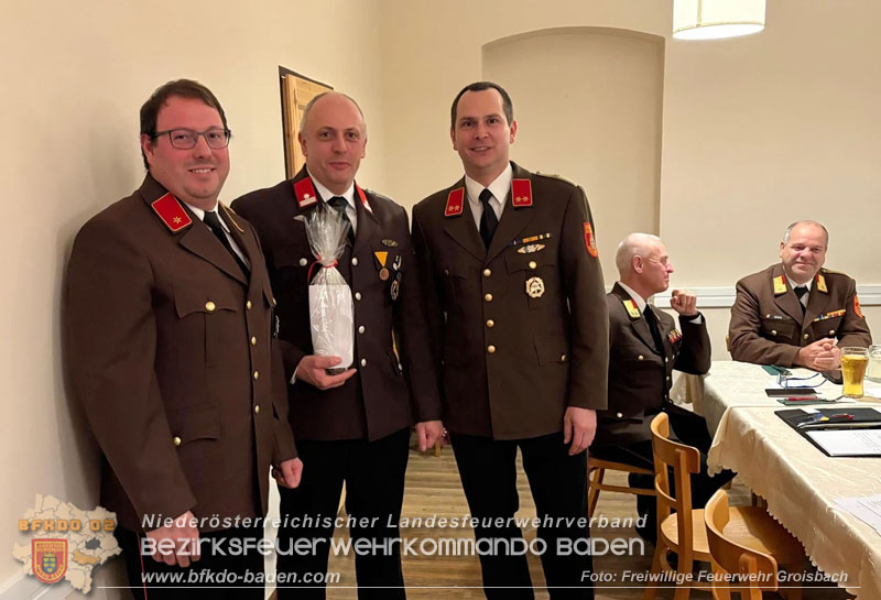 20260105_Mitgliederversammlung mit Wahl des Feuerwehrkommandos bei der FF Groisbach Foto: FF Groisbach