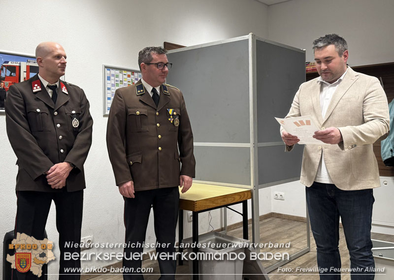 20260130_Jahreshauptversammlung und Neues Kommando bei der FF Alland gewählt Foto: FF Alland 20260130_Jahreshauptversammlung und Neues Kommando bei der FF Alland gewählt Foto: FF Alland