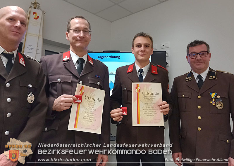 20260130_Jahreshauptversammlung und Neues Kommando bei der FF Alland gewählt Foto: FF Alland 20260130_Jahreshauptversammlung und Neues Kommando bei der FF Alland gewählt Foto: FF Alland