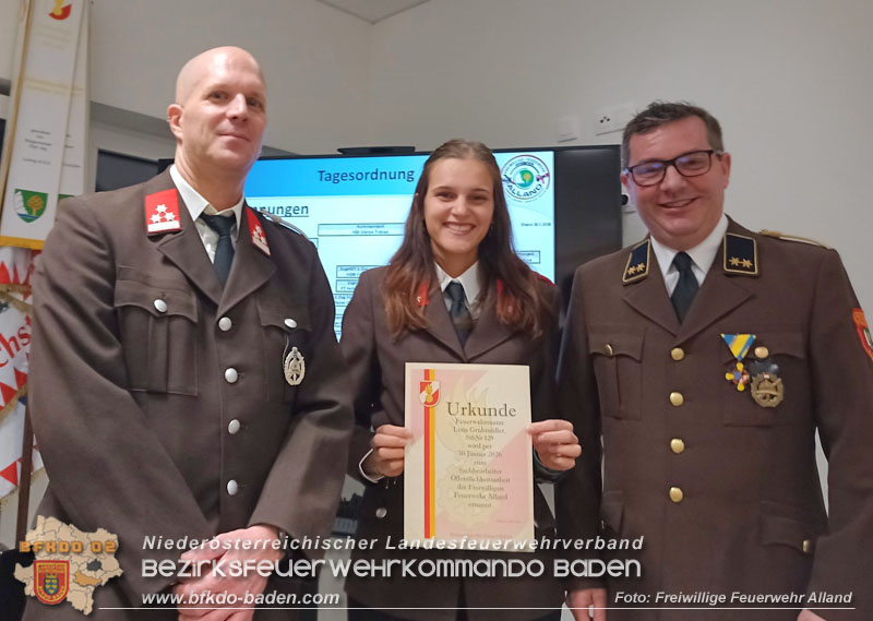 20260130_Jahreshauptversammlung und Neues Kommando bei der FF Alland gewählt Foto: FF Alland 20260130_Jahreshauptversammlung und Neues Kommando bei der FF Alland gewählt Foto: FF Alland