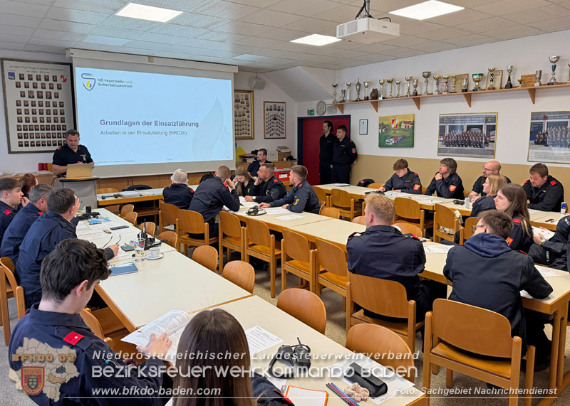 20260321_Modul NRD20 Arbeiten in der Einsatzleitung in Wienersdorf  Foto: Sachgebiet Nachrichtendienst BFKDO BADEN