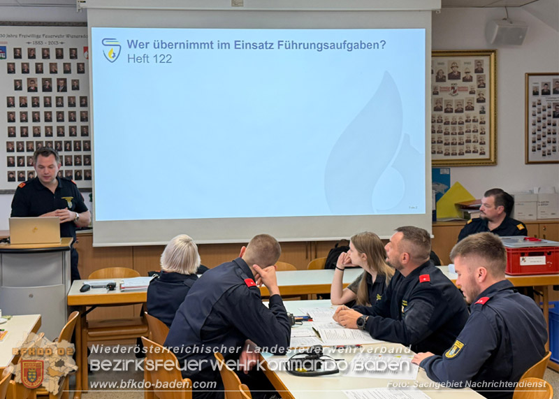 20260321_Modul NRD20 Arbeiten in der Einsatzleitung in Wienersdorf  Foto: Sachgebiet Nachrichtendienst BFKDO BADEN