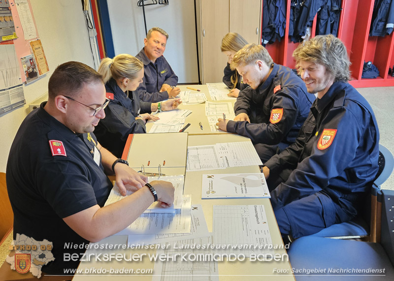 20260321_Modul NRD20 Arbeiten in der Einsatzleitung in Wienersdorf  Foto: Sachgebiet Nachrichtendienst BFKDO BADEN