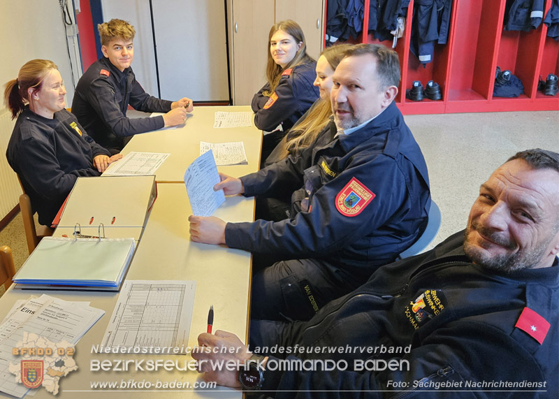 20260321_Modul NRD20 Arbeiten in der Einsatzleitung in Wienersdorf  Foto: Sachgebiet Nachrichtendienst BFKDO BADEN