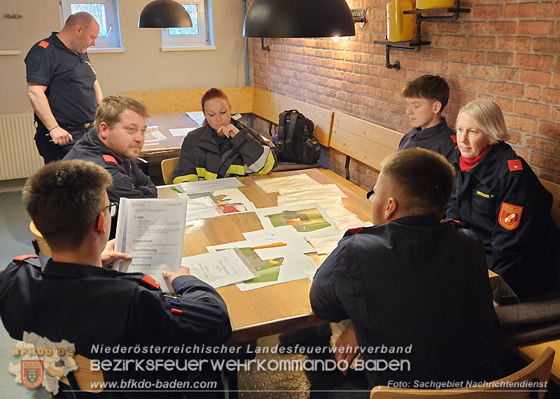 20260321_Modul NRD20 Arbeiten in der Einsatzleitung in Wienersdorf  Foto: Sachgebiet Nachrichtendienst BFKDO BADEN