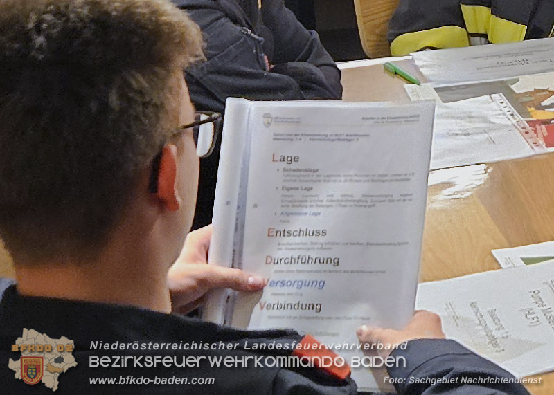 20260321_Modul NRD20 Arbeiten in der Einsatzleitung in Wienersdorf  Foto: Sachgebiet Nachrichtendienst BFKDO BADEN