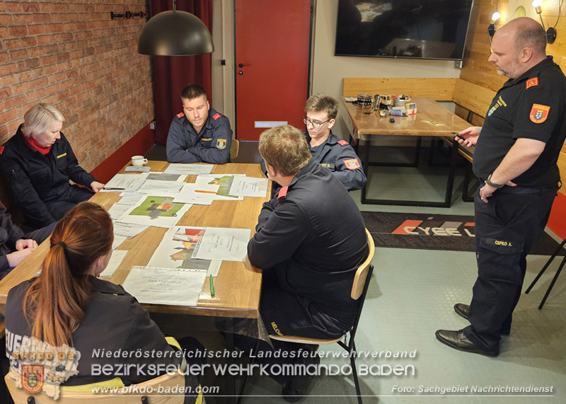 20260321_Modul NRD20 Arbeiten in der Einsatzleitung in Wienersdorf  Foto: Sachgebiet Nachrichtendienst BFKDO BADEN
