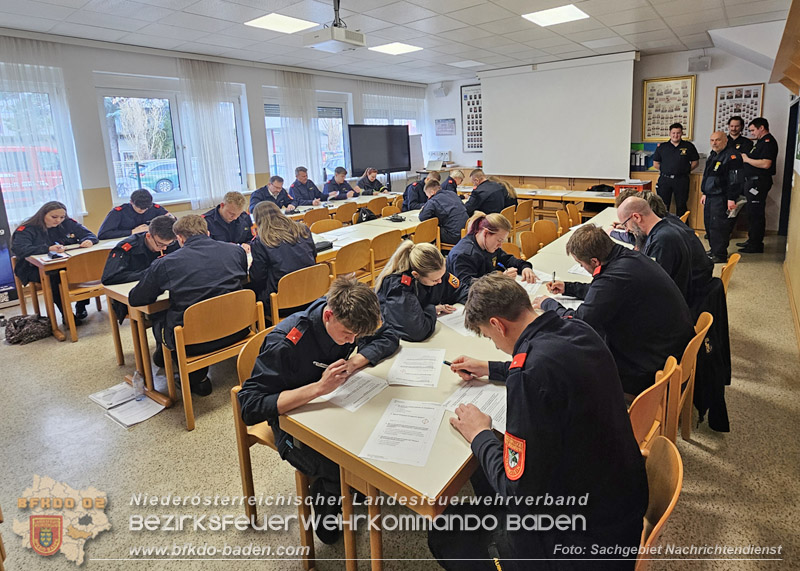 20260321_Modul NRD20 Arbeiten in der Einsatzleitung in Wienersdorf  Foto: Sachgebiet Nachrichtendienst BFKDO BADEN