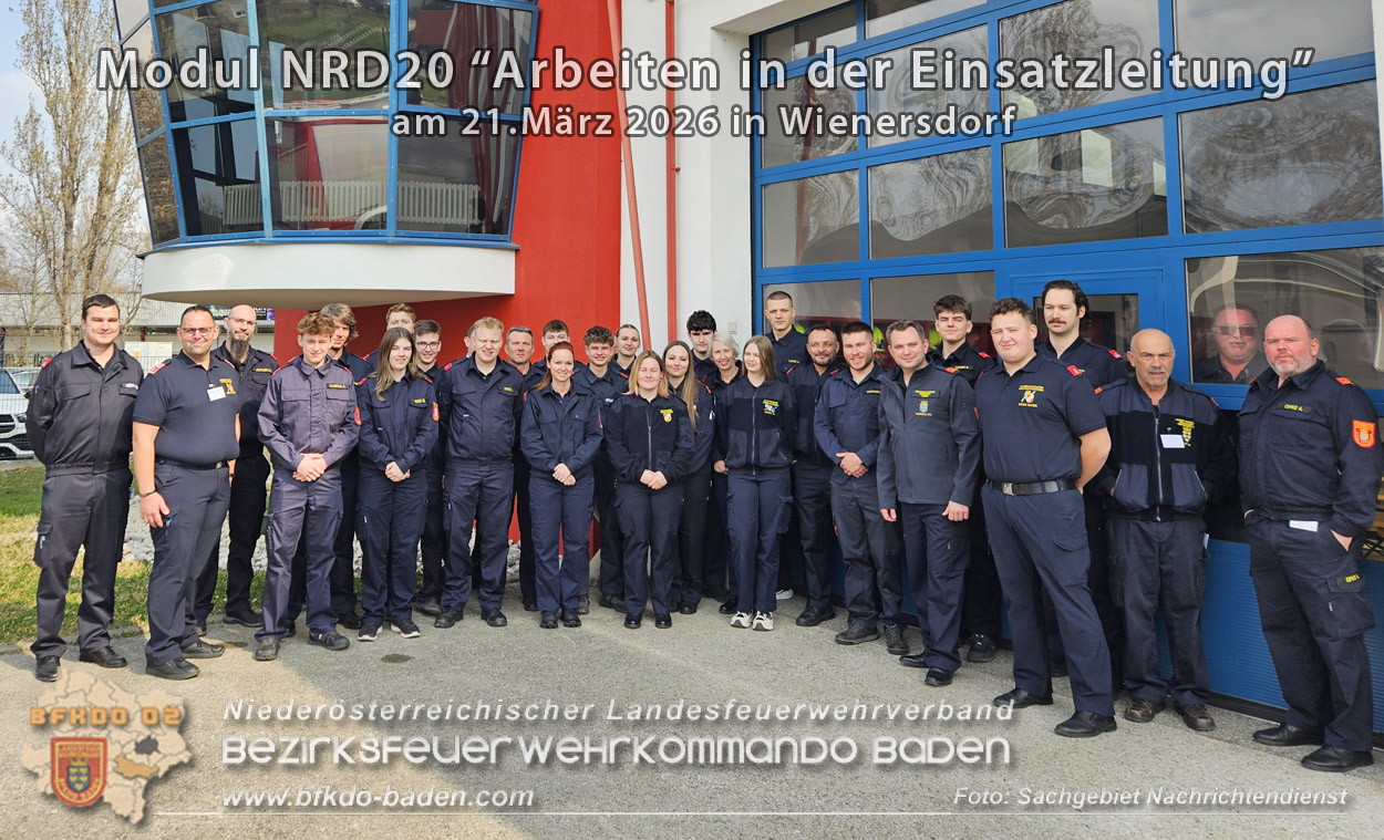 20260321_Modul NRD20 Arbeiten in der Einsatzleitung in Wienersdorf  Foto: Sachgebiet Nachrichtendienst BFKDO BADEN