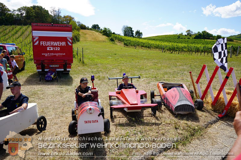 20260822_Premierenstimmung in den Weinbergen: Erstes Feuerwehrjugend-Seifenkistenrennen im Bezirk Baden - Foto: ASB Ing. Daniel Bartmann AFKDO Traiskirchen