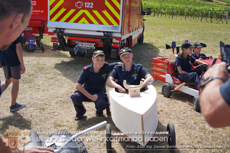 20260822_Premierenstimmung in den Weinbergen: Erstes Feuerwehrjugend-Seifenkistenrennen im Bezirk Baden - Foto: ASB Ing. Daniel Bartmann AFKDO Traiskirchen