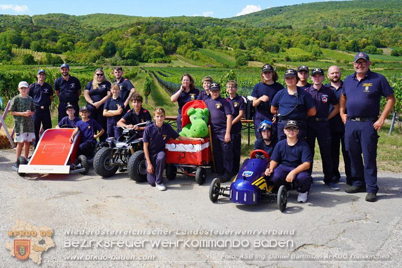 20260822_Premierenstimmung in den Weinbergen: Erstes Feuerwehrjugend-Seifenkistenrennen im Bezirk Baden - Foto: ASB Ing. Daniel Bartmann AFKDO Traiskirchen