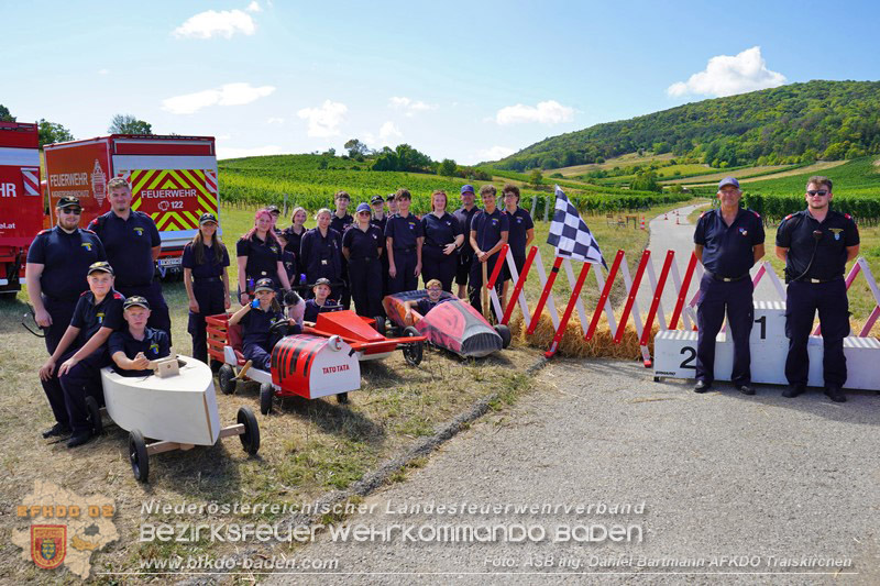 20260822_Premierenstimmung in den Weinbergen: Erstes Feuerwehrjugend-Seifenkistenrennen im Bezirk Baden - Foto: ASB Ing. Daniel Bartmann AFKDO Traiskirchen